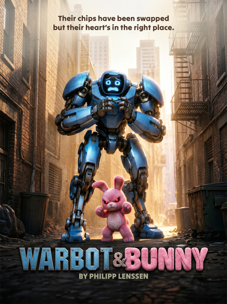 Warbot & Bunny - Their chips have been swapped but their heart’s in the right place.